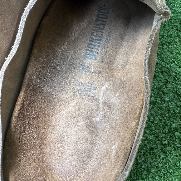 Birkenstock Tan Suede Mules - Picture 9 of 11